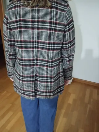 Abrigo cuadros Talla S