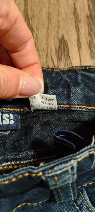 Jeans blu scuro da bambina Pepperts