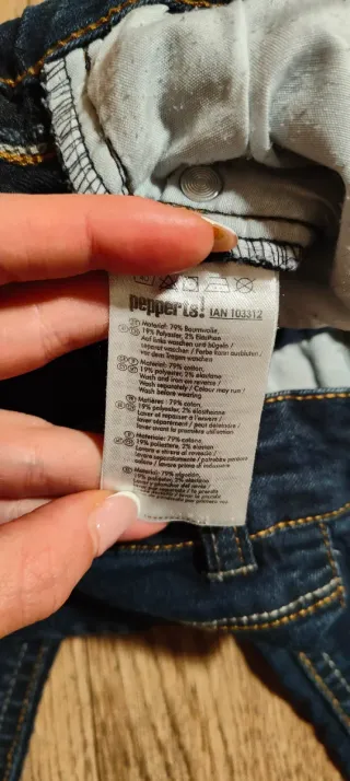 Jeans blu scuro da bambina Pepperts