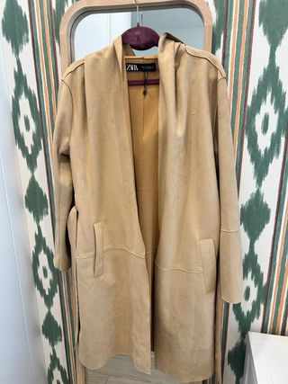 Gabardina Zara Beige y Marrón