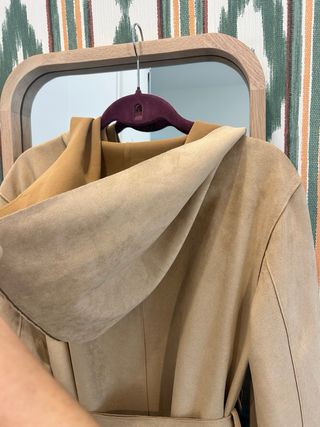 Gabardina Zara Beige y Marrón