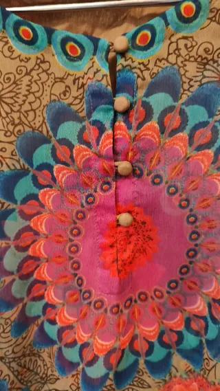 Camisa Desigual Transparencias Multicolor