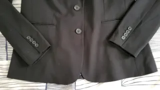 Chaqueta americana traje negra talla L mujer NUEVA