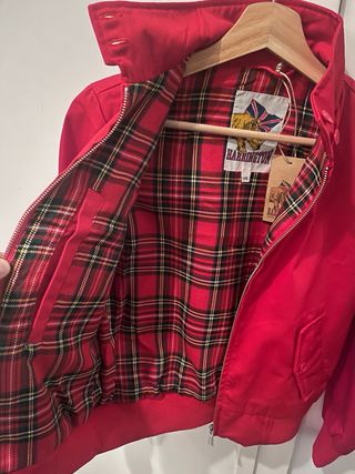 Chaqueta Harrington Roja Talla XS