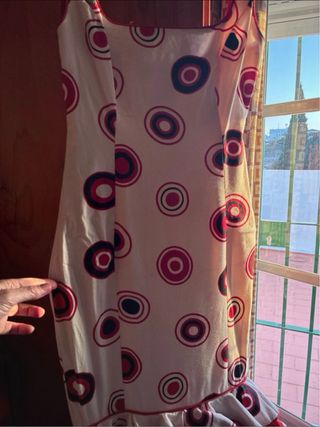 Vestido Flamenca Lunares Rojo y Blanco