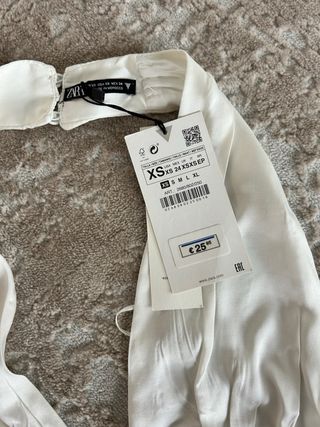 Top Zara Blanco Halter