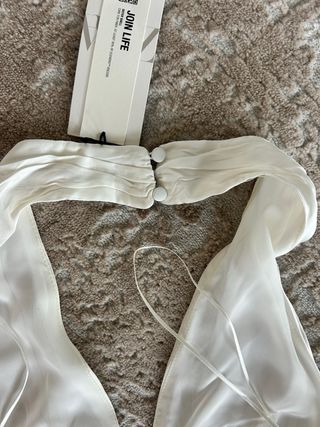 Top Zara Blanco Halter