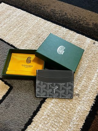 Tarjetero Goyard Negro y Beige #goyard