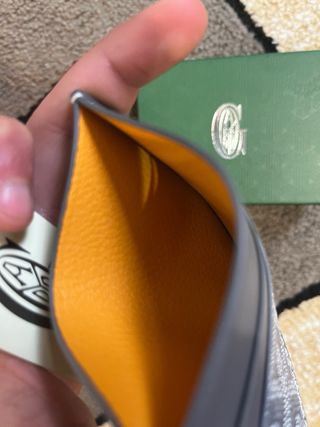 Tarjetero Goyard Negro y Beige #goyard