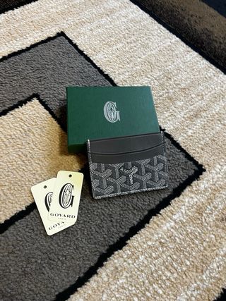 Tarjetero Goyard Negro y Beige #goyard