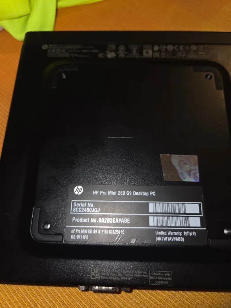 Mini PC HP Pro Mini 260 G9 Negro afbeelding 2