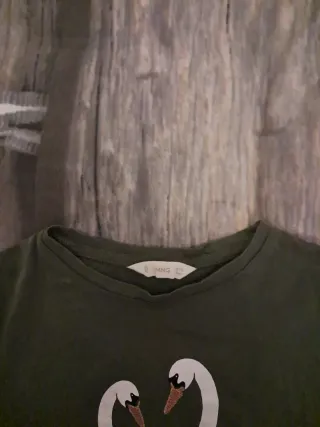 Maglia bambina maniche lunghe cigni