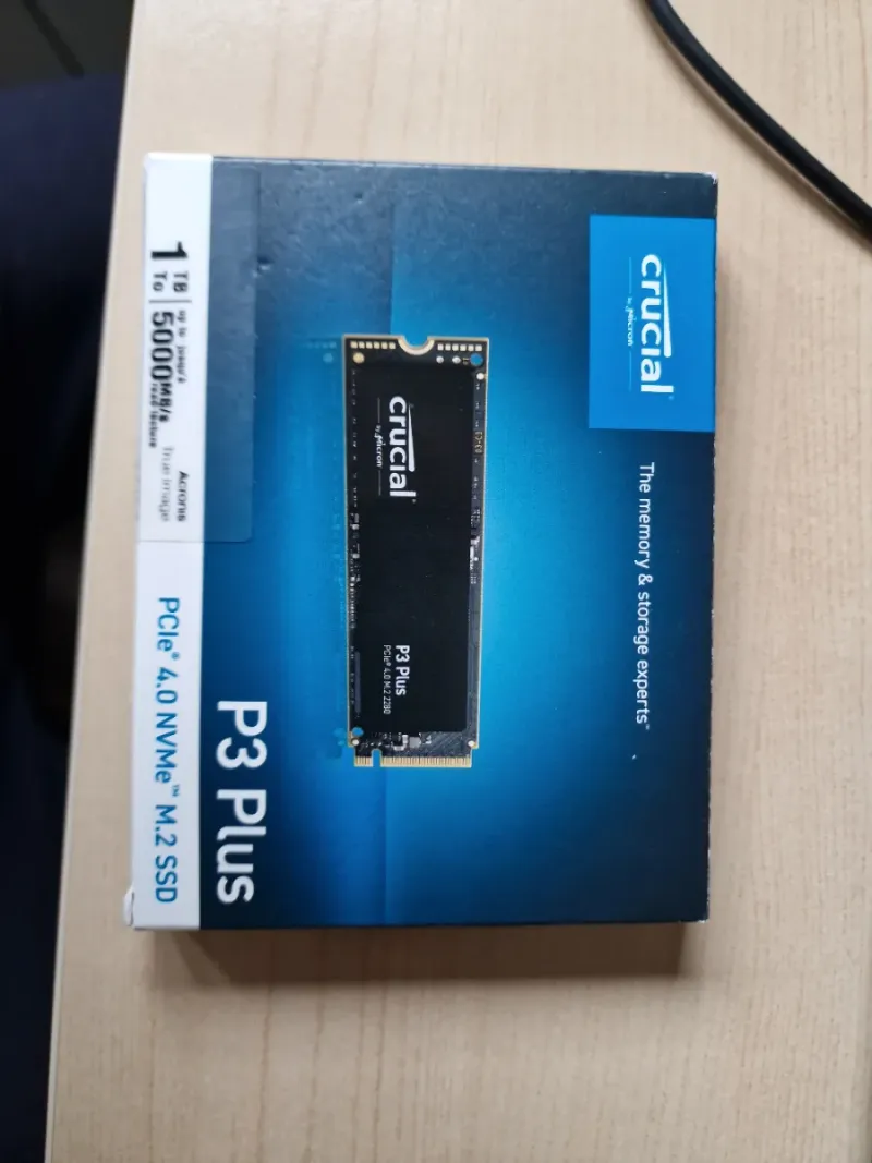 Crucial P3 Plus 1TB PCIe 4.0 NVMe M.2 SSD