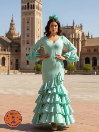 Traje Flamenca básico Mujer. Consultar stock