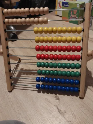 Ábaco de madera para niños