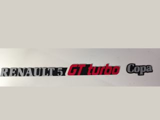 Anagramma Logo Renault 5 GT Turbo Copa