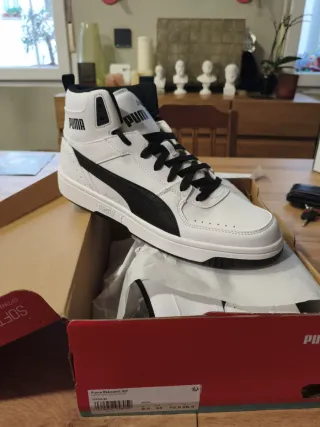 Botas Puma Rebound Joy Talla 44 Blancas Negras