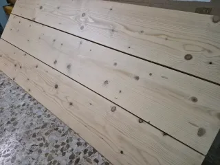 Cabecero de madera natural