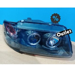 XC FAROS AUDI A3 8L 96-00 OJOS ANGEL FONDO NEGRO H1 R146052C