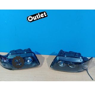 XC FAROS AUDI A3 8L 96-00 OJOS ANGEL FONDO NEGRO H1 R146052C