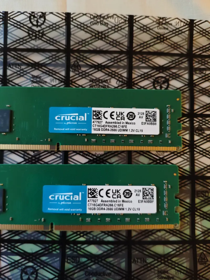 Crucial 32GB RAM DDR4 (2x16GB) 2666MHz UDIMM afbeelding 2
