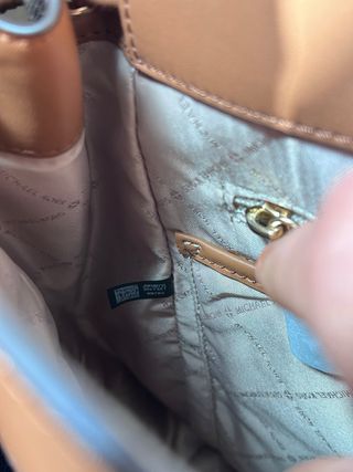 Mochila Michael Kors Marrón y Dorado