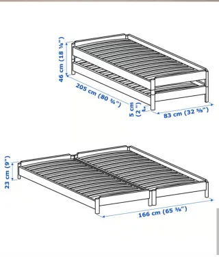 Cama individual Ikea Utaker
