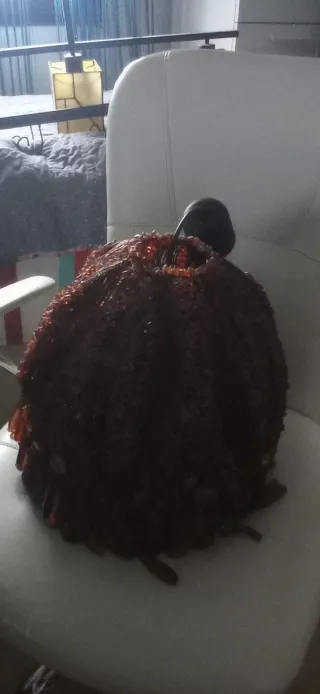 Lámpara de cristal y plástico