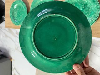 Lote 9 Platos Antiguos MONTEREAU S. XIX