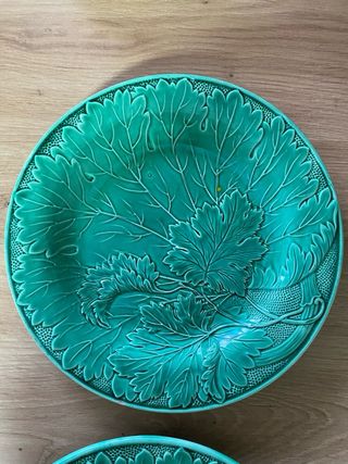 Lote 9 Platos Antiguos MONTEREAU S. XIX