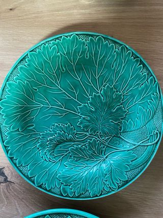 Lote 9 Platos Antiguos MONTEREAU S. XIX