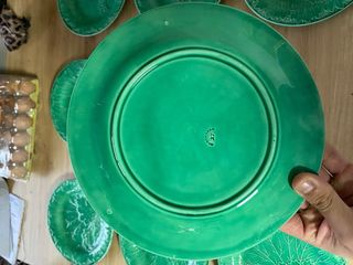 Lote 9 Platos Antiguos MONTEREAU S. XIX