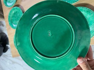 Lote 9 Platos Antiguos MONTEREAU S. XIX