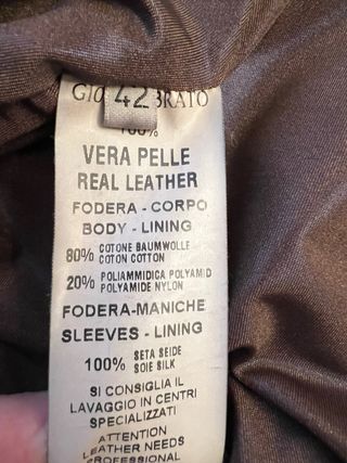 Giubbotto vera pelle Giorgio Brato marrone