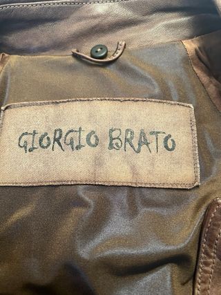 Giubbotto vera pelle Giorgio Brato marrone