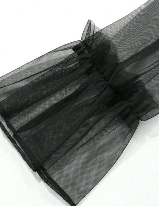 Blusa Malla Transparente Negra