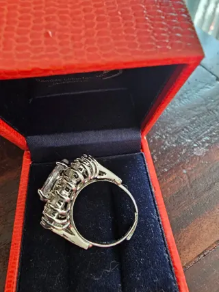 Anillo Bisutería Estilo Glamira Acero.