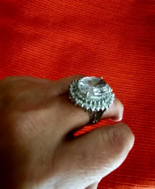 Anillo Bisutería Estilo Glamira Acero.