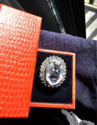 Anillo Bisutería Estilo Glamira Acero.