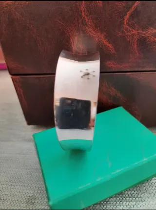 Pulsera plateada bisuteria