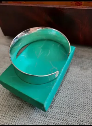 Pulsera plateada bisuteria