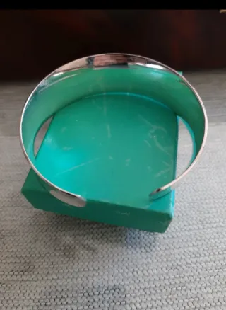 Pulsera plateada bisuteria