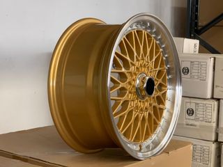en stock! GODO rs6.5X14 4x100 ET35 oro lip polised