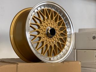 en stock! GODO rs6.5X14 4x100 ET35 oro lip polised