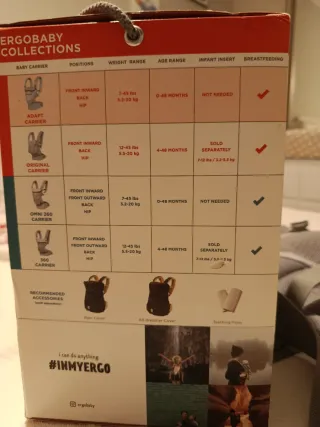 Mochila Porta Bebé Ergobaby Gris