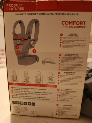 Mochila Porta Bebé Ergobaby Gris