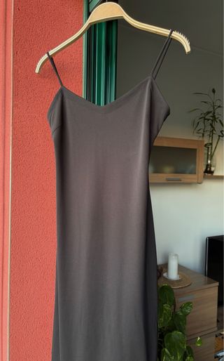 Vestido largo negro Zara - M -