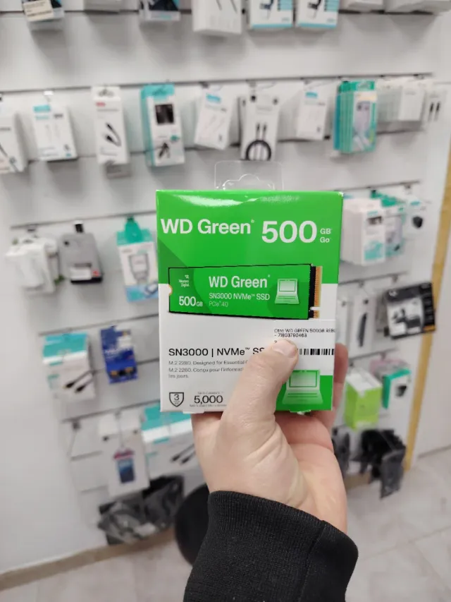 SSD WD Green SN3000 500GB NVMe PCIe 4.0