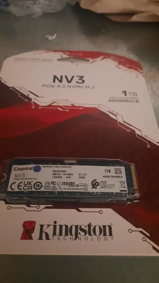 Kingston NV3 SSD 1TB PCIe 4.0 NVMe M.2