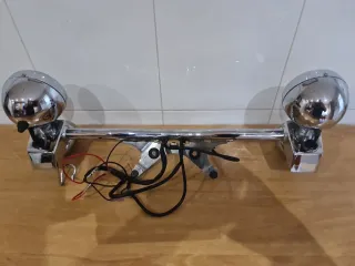 Faros Auxiliares Moto Cromados